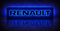 3D Renault Letters RGB COLOUR LED Light Up Sign NEW