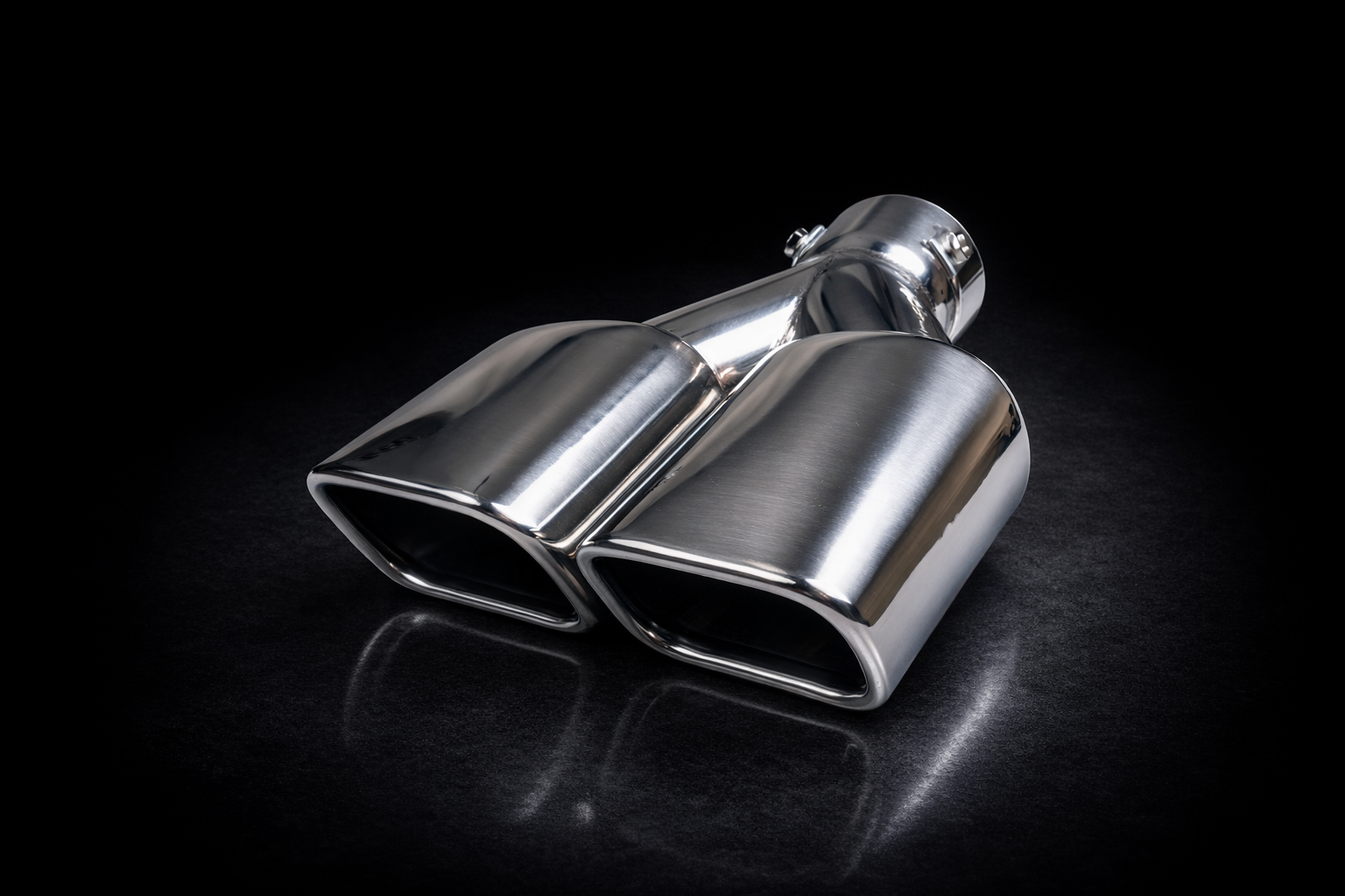TWIN RECTANGULAR EXHAUST TIP SQ7 Style