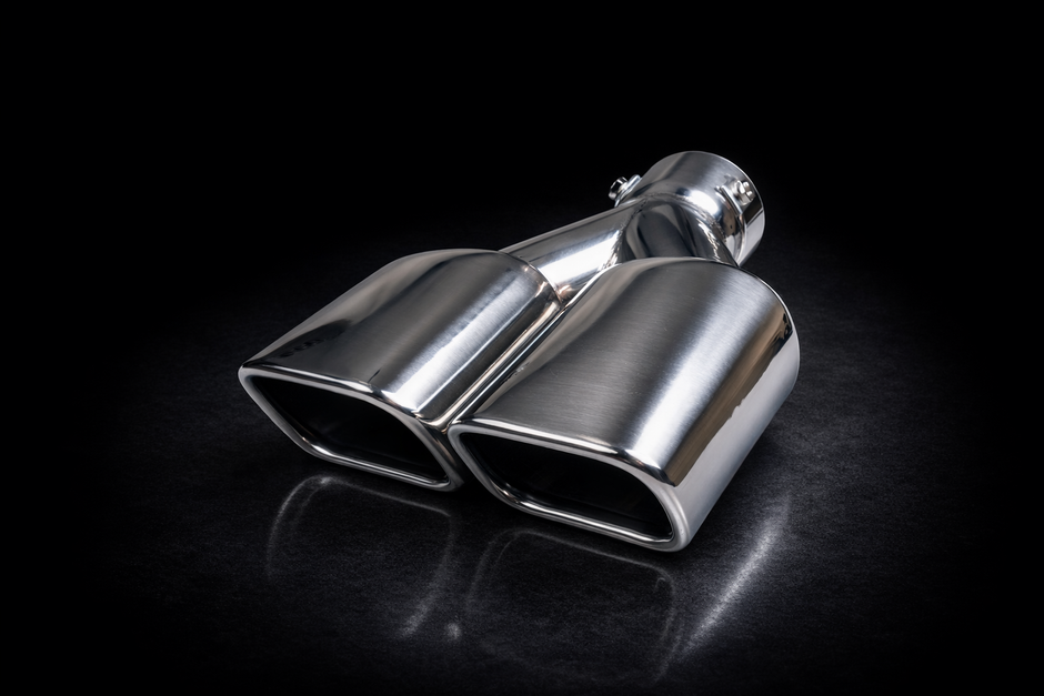 TWIN RECTANGULAR EXHAUST TIP SQ7 Style