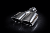 TWIN RECTANGULAR EXHAUST TIP SQ7 Style