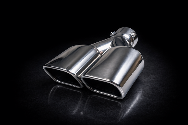 TWIN RECTANGULAR EXHAUST TIP SQ7 Style