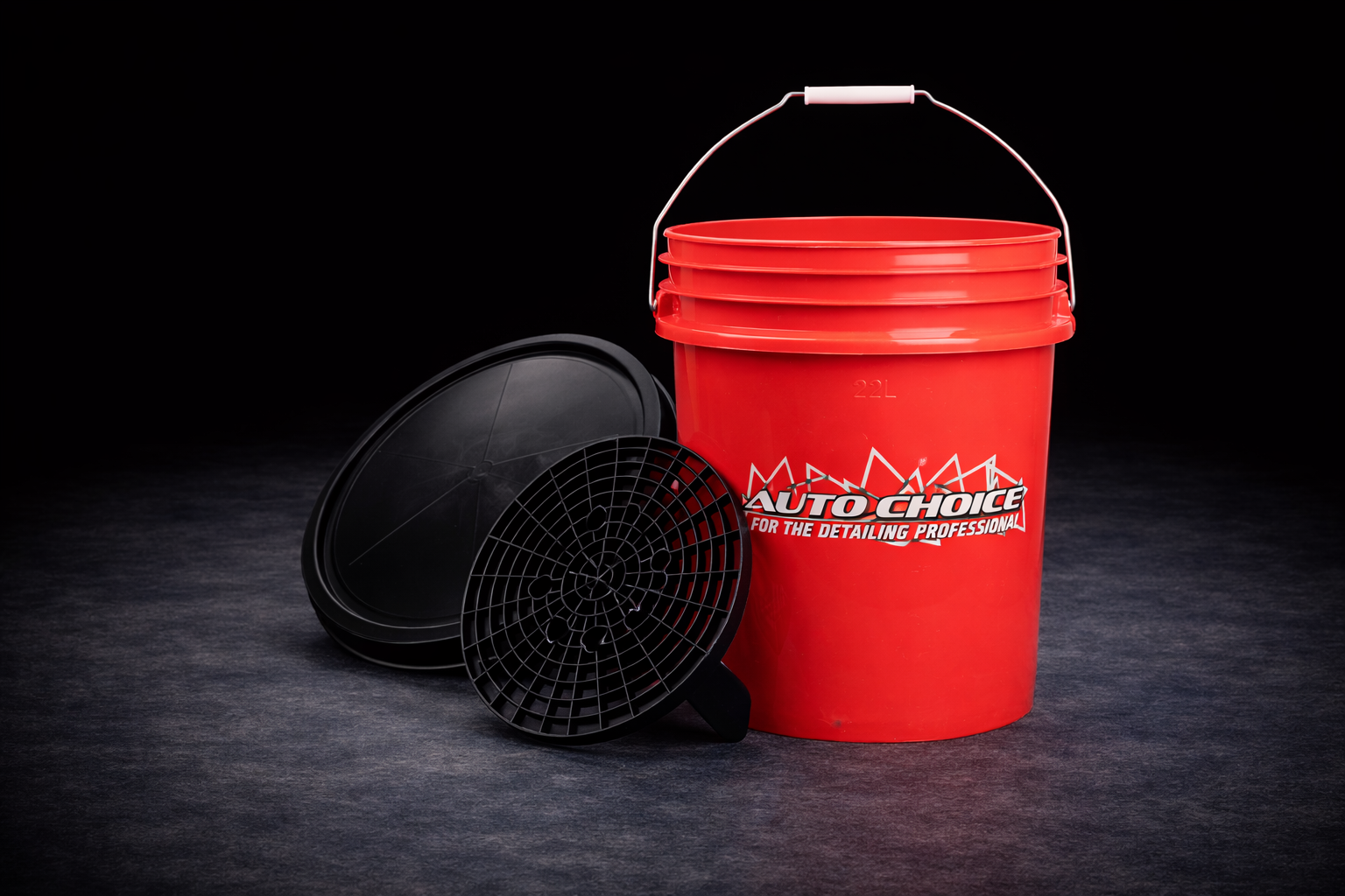 22L Car Wash Bucket with Grit Guard & Lid – Detailing Kit