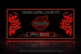 STYLE 17 VOLVO PERSONALISED OUTLINE TEXT LED LIGHT TRUCK BOARD 2 COLOUR PANEL RGB ONE LIFE LIVE IT