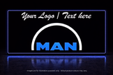 STYLE 32 MAN TWIN COLOUR LED PLEXI BOARD WITH GLOSS BLACK FRAME