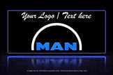 STYLE 32 MAN TWIN COLOUR LED PLEXI BOARD WITH GLOSS BLACK FRAME