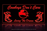 STYLE 29 Iveco Cowboys Don’t Care RGB Colour LED PLEXI SIGN