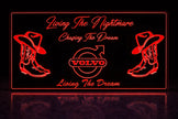 STYLE 16 VOLVO LIVING THE NIGHTMARE RGB COLOUR LED PLEXI BOARD WITH GLOSS BLACK FRAME