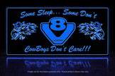 STYLE 9 SCANIA SOME SLEEP SOME DONT MULTIPLE COLOUR LED PLEXI BOARD WITH GLOSS BLACK FRAME