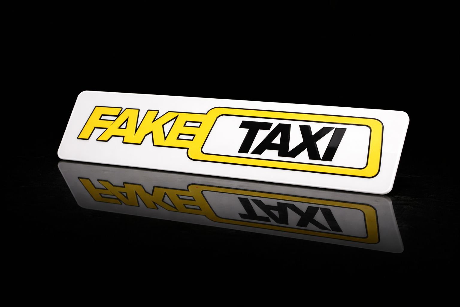 PRINTED STYLE 66 FAKE TAXI NOVELTY NUMBER PLATE
