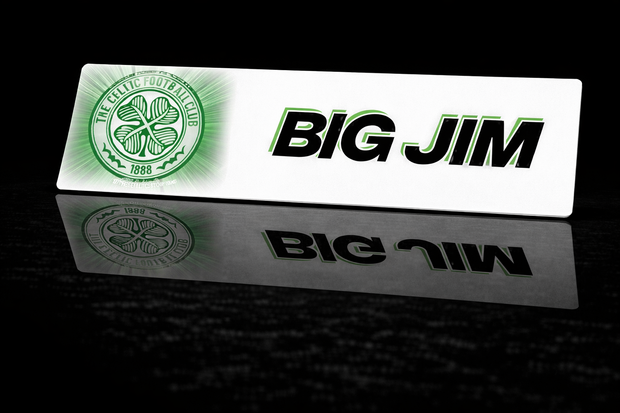 PRINTED STYLE 50 CELTIC PERSONALISED NOVELTY PLATE