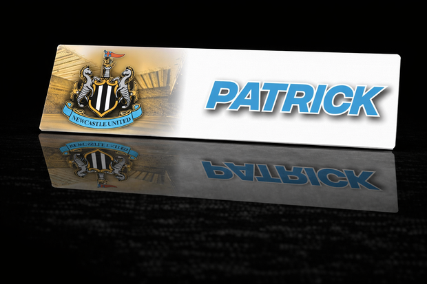 PRINTED STYLE 49 NEWCASTLE UNITED PERSONALISED NOVELTY PLATE
