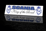 PRINTED STYLE 46 SCANIA KING OF THE ROAD NOVELTY PLATE
