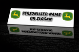 PRINTED STYLE 45 JOHN DEERE PERSONALISED NOVELTY PLATE