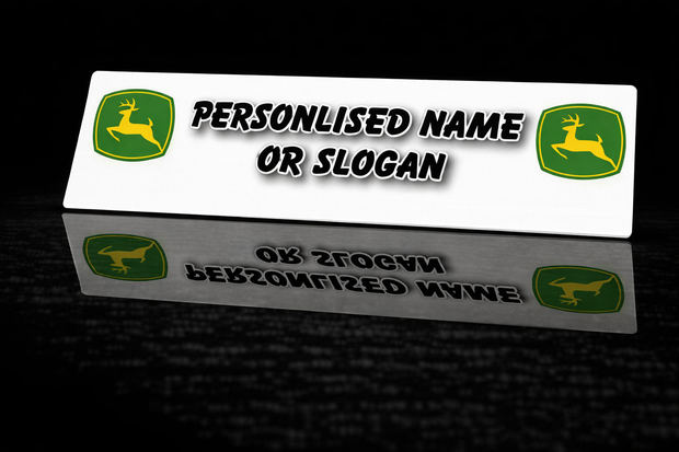 PRINTED STYLE 45 JOHN DEERE PERSONALISED NOVELTY PLATE