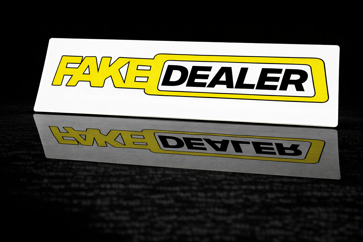 PRINTED STYLE 43 FAKE DEALER NOVELTY PLATE