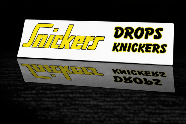 PRINTED STYLE 42 SNICKERS DROPS KNICKERS NOVELTY PLATE
