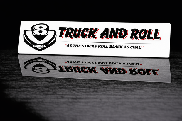 PRINTED STYLE 41 TRUCK AND ROLL NOVELTY PLATE