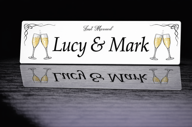 PRINTED STYLE 37 WEDDING PERSONALISED NOVELTY PLATE