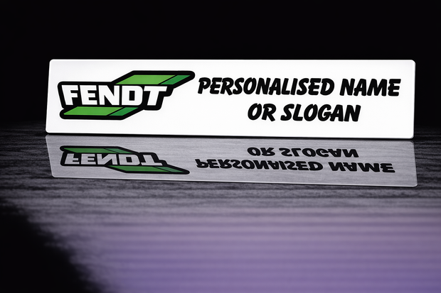 PRINTED STYLE 36 FENDT PERSONALISED NOVELTY PLATE