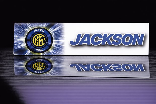 PRINTED STYLE 33 INTER MILAN PERSONALISED NOVELTY PLATE