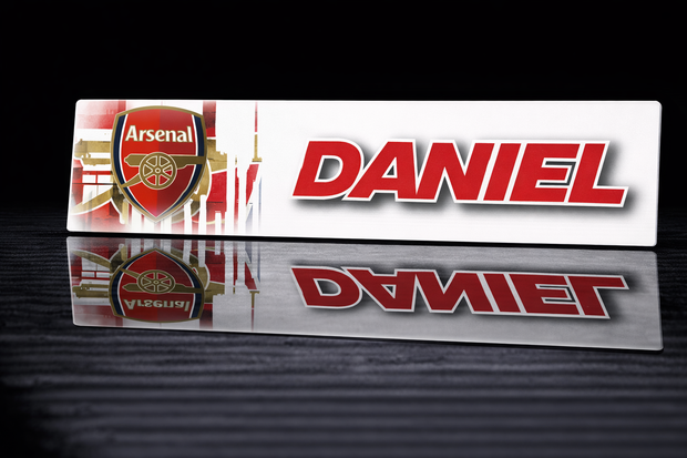 PRINTED STYLE 32 ARSENAL PERSONALISED NOVELTY PLATE