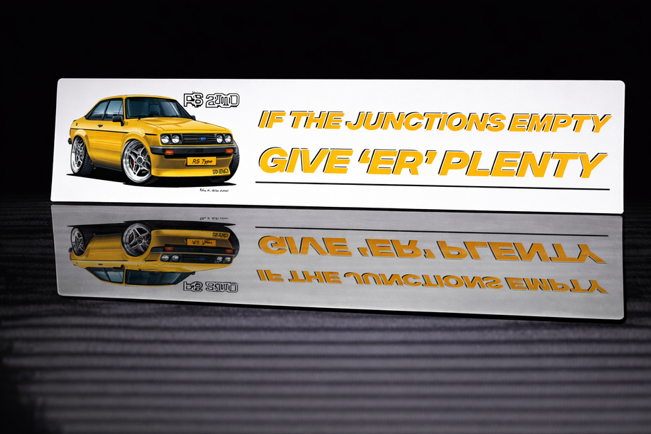 PRINTED STYLE 23 MK2 ESCORT IF THE JUNCTIONS NOVELTY PLATE