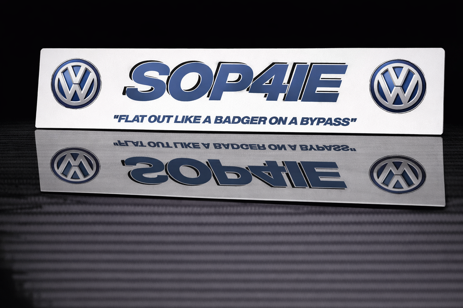 PRINTED STYLE 21 VOLKSWAGEN LOGOS PERSONALISED NOVELTY PLATE