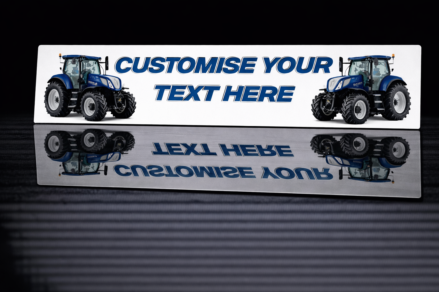 PRINTED STYLE 20 NEW HOLLAND TRACTORS PERSONALISED NOVELTY PLATE