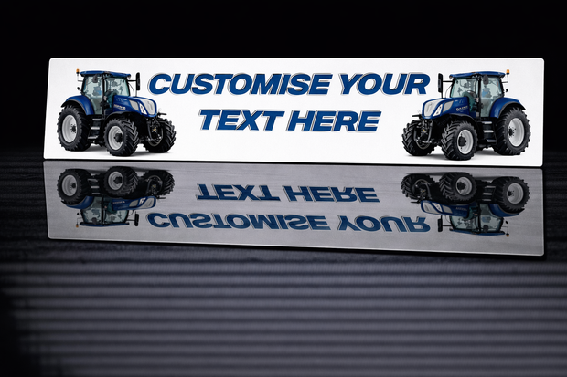 PRINTED STYLE 20 NEW HOLLAND TRACTORS PERSONALISED NOVELTY PLATE