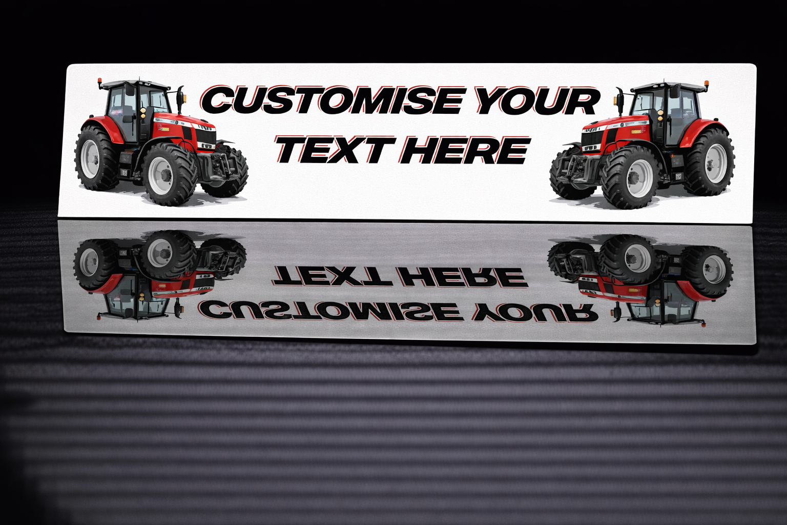 PRINTED STYLE 17 MASSEY FERGUSON TRACTORS PERSONALISED NOVELTY PLATE