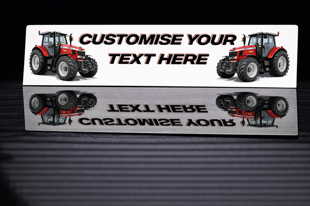 PRINTED STYLE 17 MASSEY FERGUSON TRACTORS PERSONALISED NOVELTY PLATE