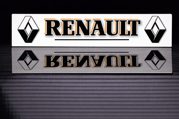 PRINTED STYLE 11 RENAULT NOVELTY PLATE