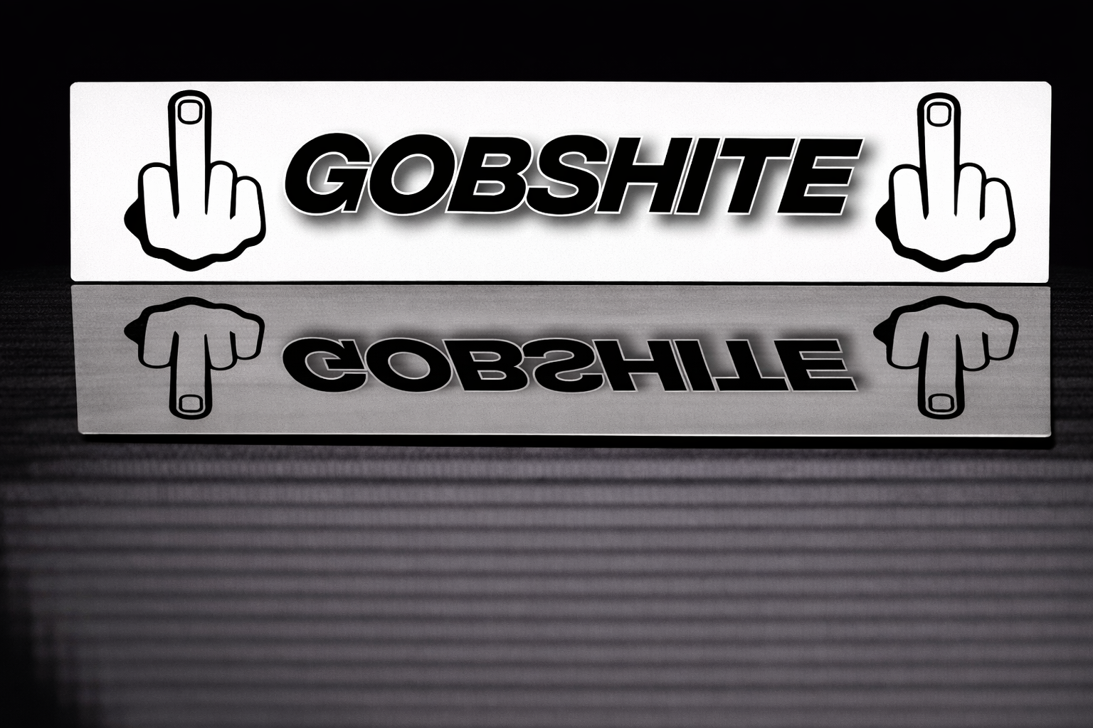 PRINTED STYLE 10 GOBSHITE NOVELTY PLATE