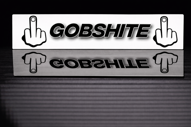 PRINTED STYLE 10 GOBSHITE NOVELTY PLATE