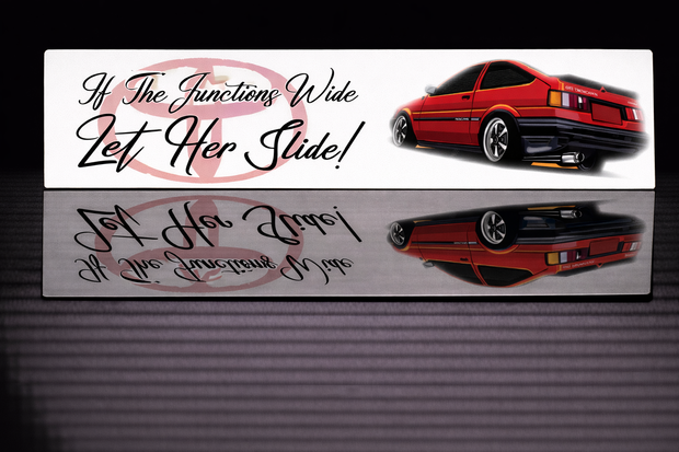 PRINTED STYLE 8 TOYOTA TWINCAM NOVELTY PLATE