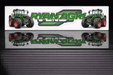 PRINTED STYLE 4 FENDT AGRI PERSONALISED NOVELTY PLATE