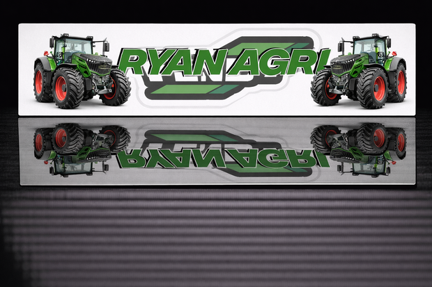 PRINTED STYLE 4 FENDT AGRI PERSONALISED NOVELTY PLATE