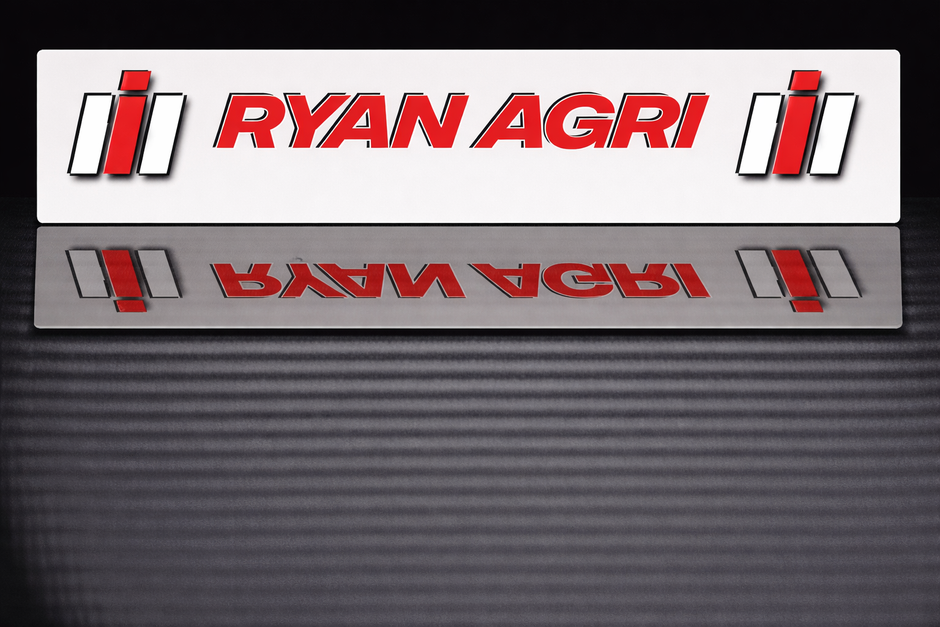 PRINTED STYLE 1 CASE IH AGRI PERSONALISED NOVELTY PLATE