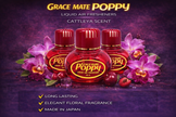 Bundle Deal With RGB Lights Grace mate Poppy Liquid Car Air Freshener 150ml Long Lasting