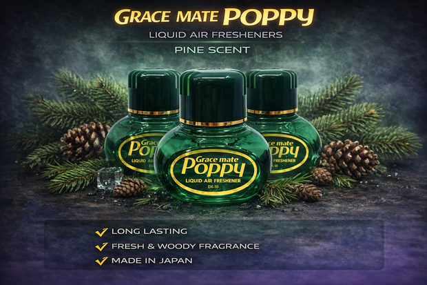 Genuine Poppy Grace mate Scented Car Perfume 150ml Bottle - PINE SCENT