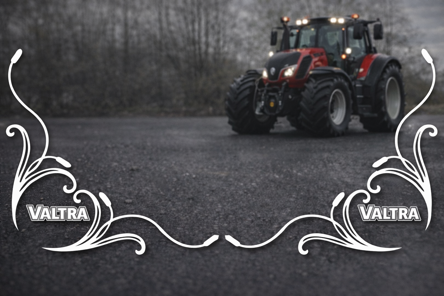 VALTRA SIDE WINDOW SWIRLS - PAIR