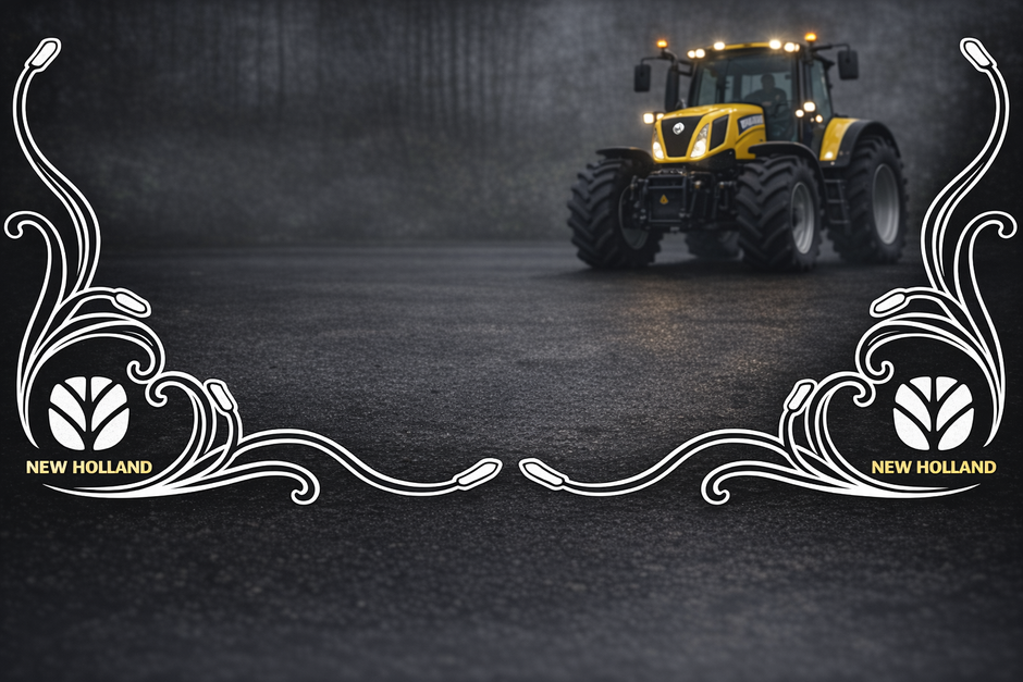 New Holland T9 Series White & Black New Style Decal
