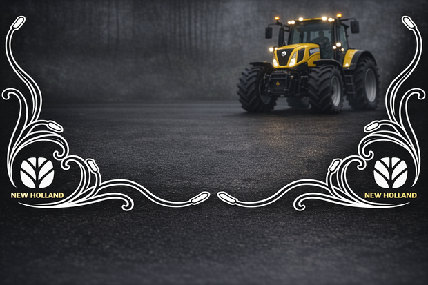 New Holland TS Series White & Black New Style Decal