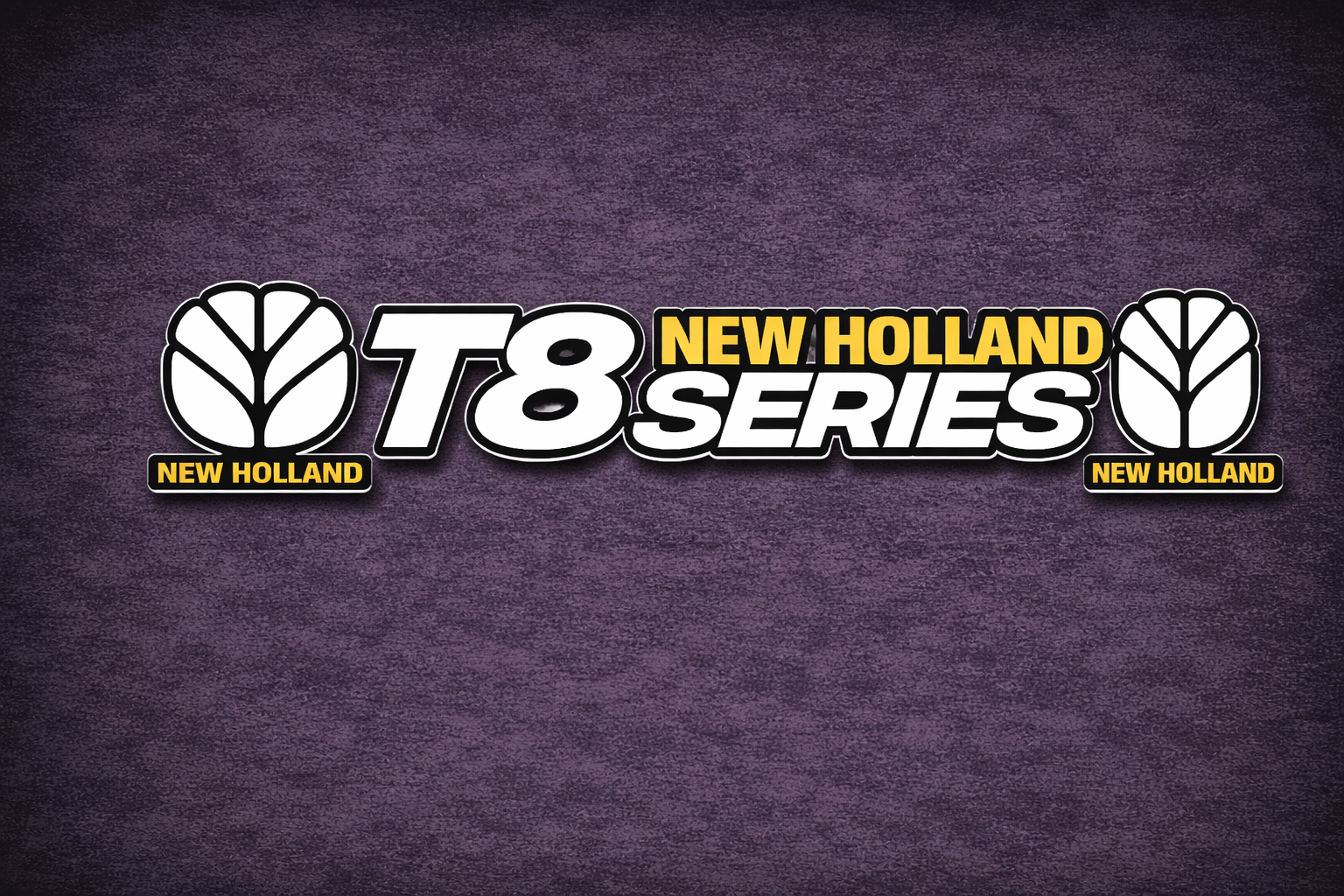 New Holland T8 Series White & Black New Style Decal