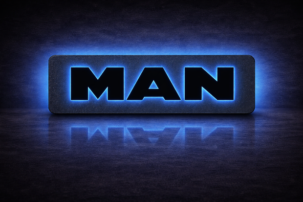 3D MAN Text RGB COLOUR LED Light Up Sign