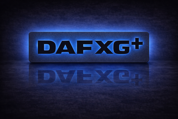 3D DAF XG+ Letters RGB COLOUR LED Light Up Sign
