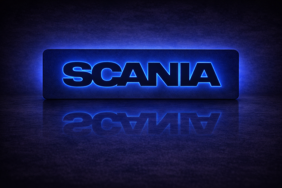 3D SCANIA Letters RGB COLOUR LED Light Up Sign