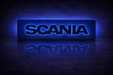 3D SCANIA Letters RGB COLOUR LED Light Up Sign