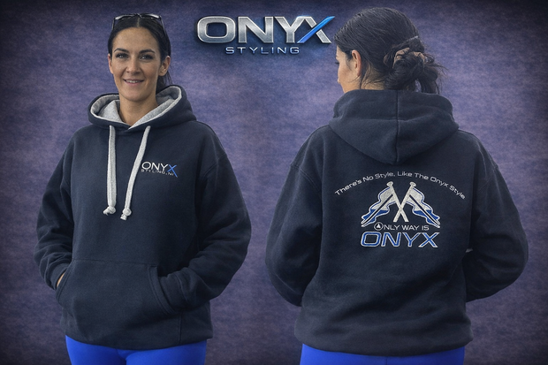 Unisex Navy Hoodie - 400GSM Ultra Comfort Embroidered Front & Back