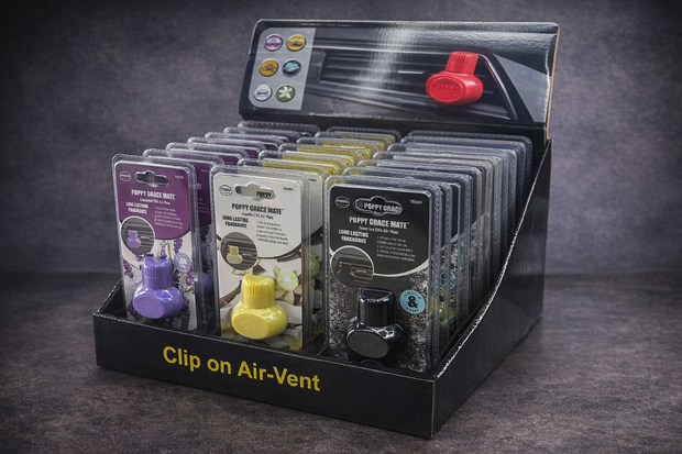 Poppy Grace Mate EVA Air fresheners mix fragrances - Clip On Airvent
